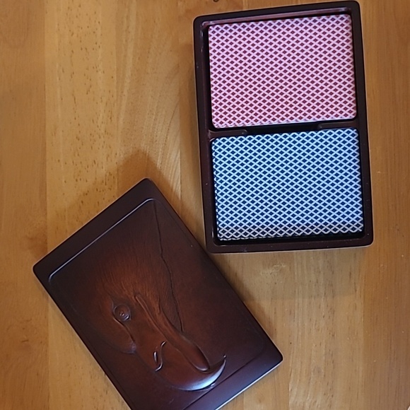 BOMA 3D 'Eagle Head' Double Deck Playing Card Storage Art Box - Picture 1 of 17